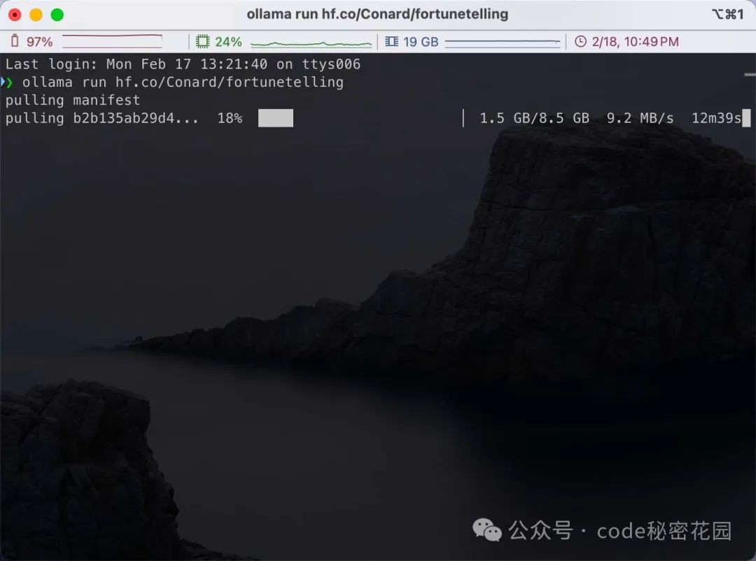 ollama run hf.co/Conard/fortunetelling