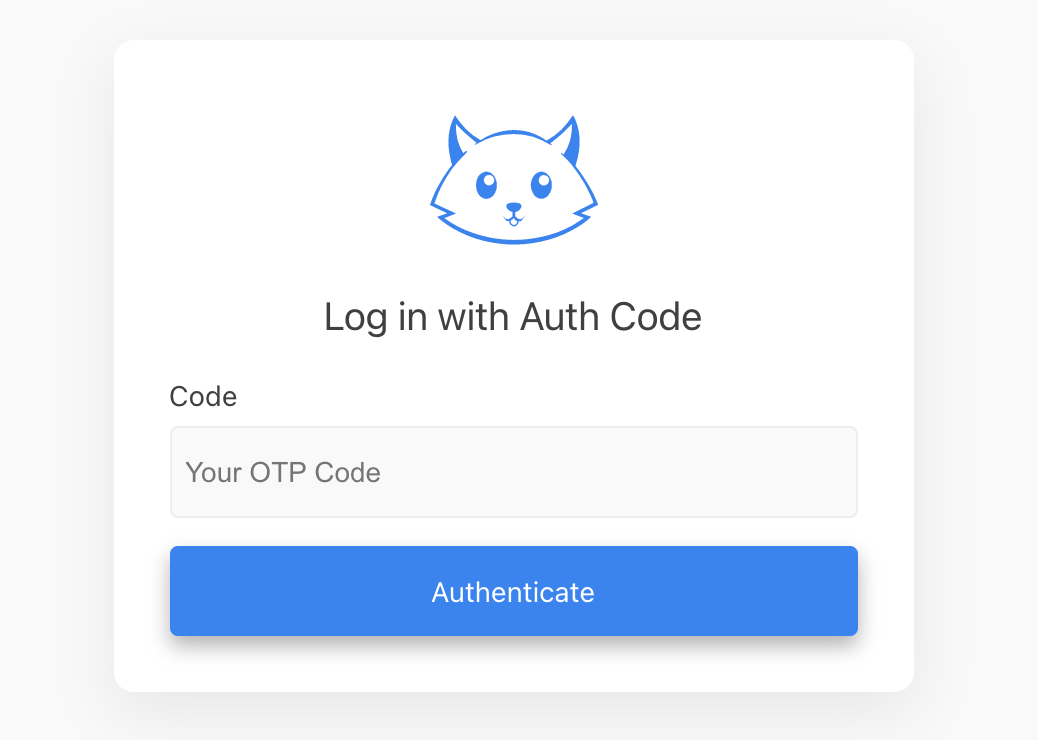 首次确认 OTP 代码